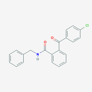 molecular formula C21H16ClNO2 B370722 N-benzyl-2-(4-chlorobenzoyl)benzamide 