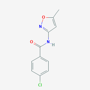 4-chloro-N-(5-methyl-1,2-oxazol-3-yl)benzamide