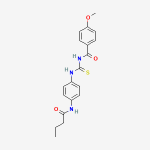 N-({[4-(butyrylamino)phenyl]amino}carbonothioyl)-4-methoxybenzamide