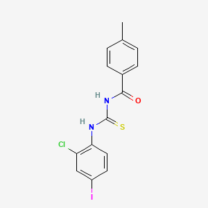 N-[(2-chloro-4-iodophenyl)carbamothioyl]-4-methylbenzamide