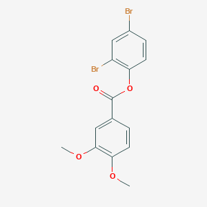 2,4-Dibromophenyl 3,4-dimethoxybenzoate