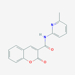 molecular formula C16H12N2O3 B370731 N-(6-methylpyridin-2-yl)-2-oxo-2H-chromene-3-carboxamide CAS No. 313980-76-6