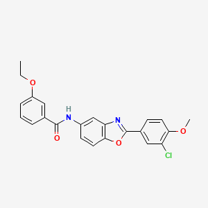 N-[2-(3-chloro-4-methoxyphenyl)-1,3-benzoxazol-5-yl]-3-ethoxybenzamide