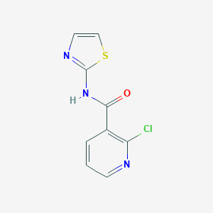 molecular formula C9H6ClN3OS B370733 2-クロロ-N-(1,3-チアゾール-2-イル)ピリジン-3-カルボキサミド CAS No. 85678-90-6