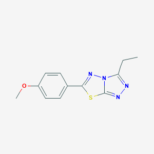 3-Ethyl-6-(4-methoxyphenyl)[1,2,4]triazolo[3,4-b][1,3,4]thiadiazole