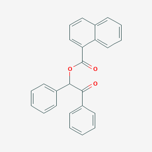 molecular formula C25H18O3 B370738 2-Oxo-1,2-diphenylethyl 1-naphthoate 