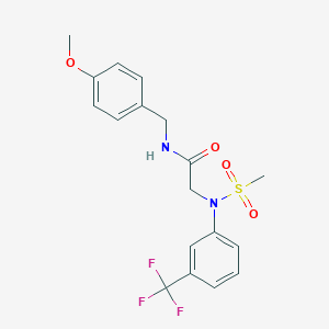 N~1~-(4-methoxybenzyl)-N~2~-(methylsulfonyl)-N~2~-[3-(trifluoromethyl)phenyl]glycinamide