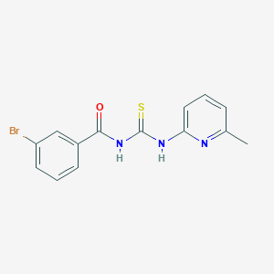 3-bromo-N-[(6-methylpyridin-2-yl)carbamothioyl]benzamide