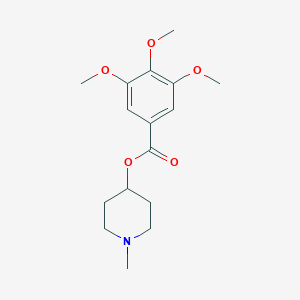 molecular formula C16H23NO5 B370742 1-Methylpiperidin-4-yl 3,4,5-trimethoxybenzoate 