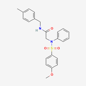 N~2~-[(4-methoxyphenyl)sulfonyl]-N~1~-(4-methylbenzyl)-N~2~-phenylglycinamide