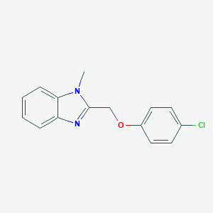 molecular formula C15H13ClN2O B370750 2-[(4-Chlorophenoxy)methyl]-1-methylbenzimidazole CAS No. 537009-34-0