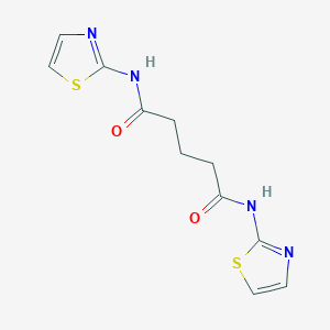 molecular formula C11H12N4O2S2 B370754 N~1~,N~5~-di(1,3-thiazol-2-yl)pentanediamide 