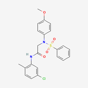 N~1~-(5-chloro-2-methylphenyl)-N~2~-(4-methoxyphenyl)-N~2~-(phenylsulfonyl)glycinamide