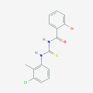 2-bromo-N-[(3-chloro-2-methylphenyl)carbamothioyl]benzamide