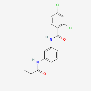 2,4-dichloro-N-{3-[(2-methylpropanoyl)amino]phenyl}benzamide