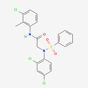 N-(3-chloro-2-methylphenyl)-N~2~-(2,4-dichlorophenyl)-N~2~-(phenylsulfonyl)glycinamide