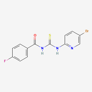 N-[(5-bromopyridin-2-yl)carbamothioyl]-4-fluorobenzamide