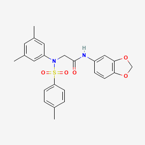 N~1~-1,3-benzodioxol-5-yl-N~2~-(3,5-dimethylphenyl)-N~2~-[(4-methylphenyl)sulfonyl]glycinamide