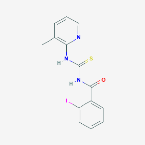 2-iodo-N-[(3-methylpyridin-2-yl)carbamothioyl]benzamide