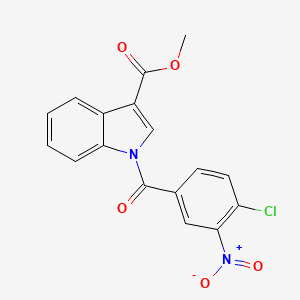 methyl 1-(4-chloro-3-nitrobenzoyl)-1H-indole-3-carboxylate