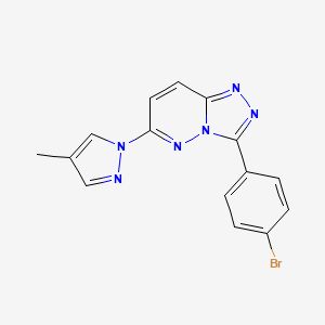 3-(4-Bromophenyl)-6-(4-methylpyrazol-1-yl)-[1,2,4]triazolo[4,3-b]pyridazine