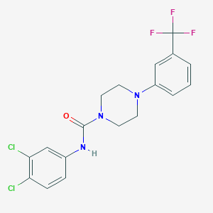 N-(3,4-dichlorophenyl)-4-[3-(trifluoromethyl)phenyl]piperazine-1-carboxamide