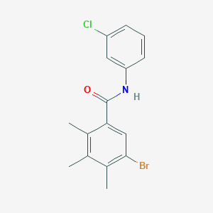 5-bromo-N-(3-chlorophenyl)-2,3,4-trimethylbenzamide