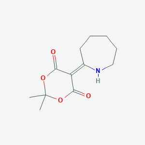 molecular formula C12H17NO4 B370778 5-(氮杂环戊-2-亚甲基)-2,2-二甲基-1,3-二氧六环-4,6-二酮 CAS No. 70912-54-8