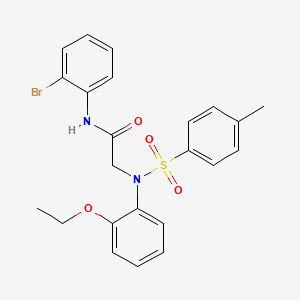 N-(2-bromophenyl)-2-(2-ethoxy-N-(4-methylphenyl)sulfonylanilino)acetamide