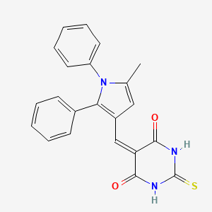 5-[(5-methyl-1,2-diphenyl-1H-pyrrol-3-yl)methylene]-2-thioxodihydro-4,6(1H,5H)-pyrimidinedione