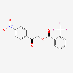 2-(4-nitrophenyl)-2-oxoethyl 2-(trifluoromethyl)benzoate