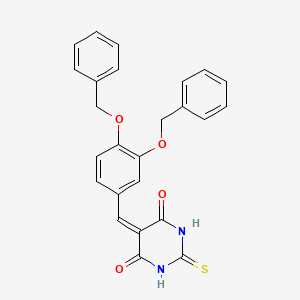 5-[3,4-bis(benzyloxy)benzylidene]-2-thioxodihydropyrimidine-4,6(1H,5H)-dione