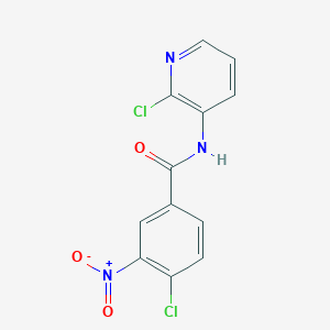 molecular formula C12H7Cl2N3O3 B370790 4-chloro-N-(2-chloro-3-pyridinyl)-3-nitrobenzamide 