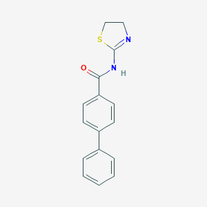 molecular formula C16H14N2OS B370792 N-(4,5-dihydro-1,3-thiazol-2-yl)-4-phenylbenzamide CAS No. 346720-02-3