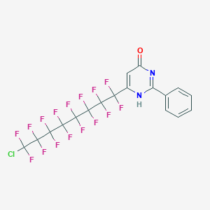 6-(8-chloro-1,1,2,2,3,3,4,4,5,5,6,6,7,7,8,8-hexadecafluorooctyl)-2-phenyl-1H-pyrimidin-4-one