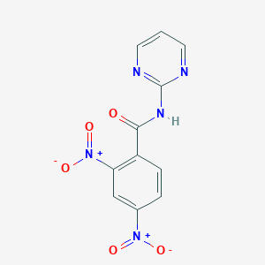 molecular formula C11H7N5O5 B370796 2,4-bisnitro-N-(2-pyrimidinyl)benzamide 