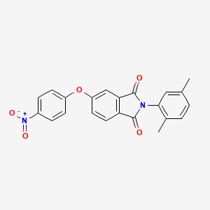 2-(2,5-DIMETHYLPHENYL)-5-(4-NITROPHENOXY)-2,3-DIHYDRO-1H-ISOINDOLE-1,3-DIONE