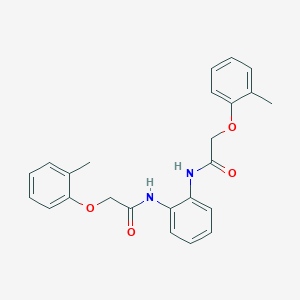 molecular formula C24H24N2O4 B370805 2-(2-methylphenoxy)-N-(2-{[(2-methylphenoxy)acetyl]amino}phenyl)acetamide 