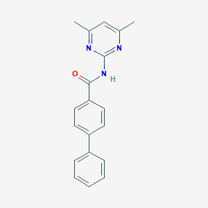 molecular formula C19H17N3O B370806 N-(4,6-dimethyl-2-pyrimidinyl)[1,1'-biphenyl]-4-carboxamide 