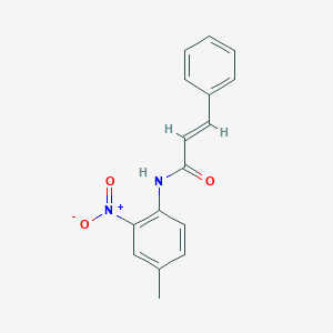 molecular formula C16H14N2O3 B370808 N-{2-nitro-4-methylphenyl}-3-phenylacrylamide 