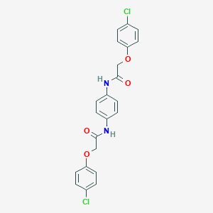 molecular formula C22H18Cl2N2O4 B370809 2-(4-chlorophenoxy)-N-(4-{[(4-chlorophenoxy)acetyl]amino}phenyl)acetamide 