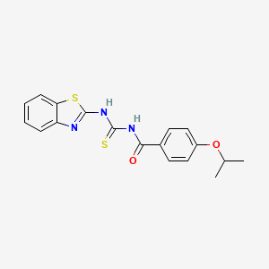 N-(1,3-benzothiazol-2-ylcarbamothioyl)-4-propan-2-yloxybenzamide