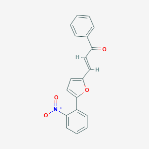 molecular formula C19H13NO4 B370811 (E)-3-[5-(2-nitrophenyl)furan-2-yl]-1-phenylprop-2-en-1-one CAS No. 5530-39-2