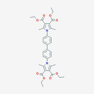 molecular formula C36H40N2O8 B370816 Tetraethyl 1,1'-(1,1'-biphenyl-4,4'-diyl)bis(2,5-dimethyl-1H-pyrrole-3,4-dicarboxylate) CAS No. 56913-55-4