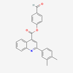 (4-Formylphenyl) 2-(3,4-dimethylphenyl)quinoline-4-carboxylate