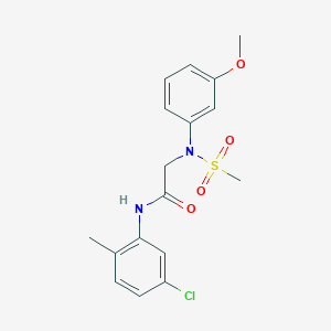 N~1~-(5-chloro-2-methylphenyl)-N~2~-(3-methoxyphenyl)-N~2~-(methylsulfonyl)glycinamide