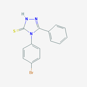 4-(4-bromophenyl)-5-phenyl-4H-1,2,4-triazol-3-yl hydrosulfide