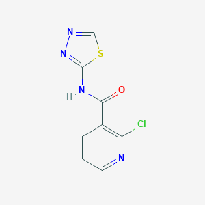 molecular formula C8H5ClN4OS B370822 2-Chlor-N-(1,3,4-Thiadiazol-2-yl)pyridin-3-carboxamid CAS No. 109321-39-3