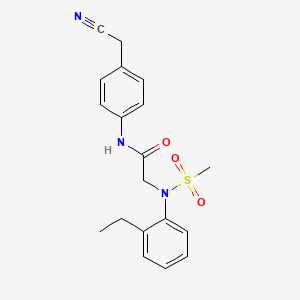 N~1~-[4-(cyanomethyl)phenyl]-N~2~-(2-ethylphenyl)-N~2~-(methylsulfonyl)glycinamide