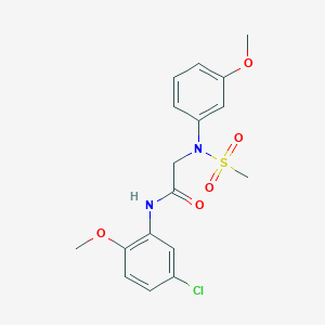 N~1~-(5-chloro-2-methoxyphenyl)-N~2~-(3-methoxyphenyl)-N~2~-(methylsulfonyl)glycinamide